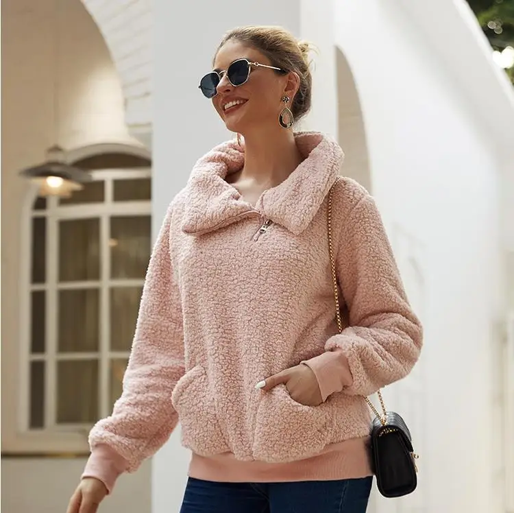 2019 зимнее женское пальто из искусственного меха теплые флисовые куртки женские