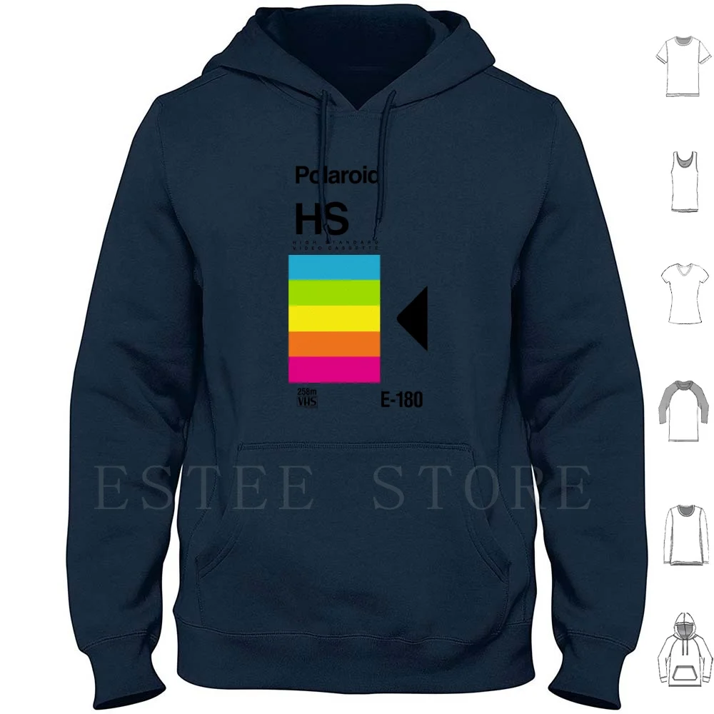 

Retro Vhs Tape Vaporwave Aesthetic Rainbow Hoodies Retro 80S Vaporwave Vhs Tape Box Aesthetic 90S Cassette Video