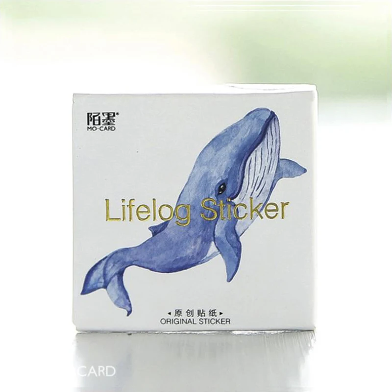 

45 шт., Стикеры для скрапбукинга, в виде синего Кита