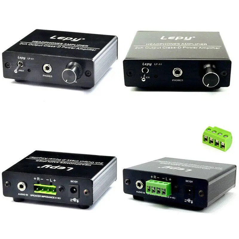 Lepy-a1 Digital Mini Headphone Power Car Amplifier HIFI 2 Channel High Bass Stereo Audio For Motorcycle Home Boat | Автомобили и