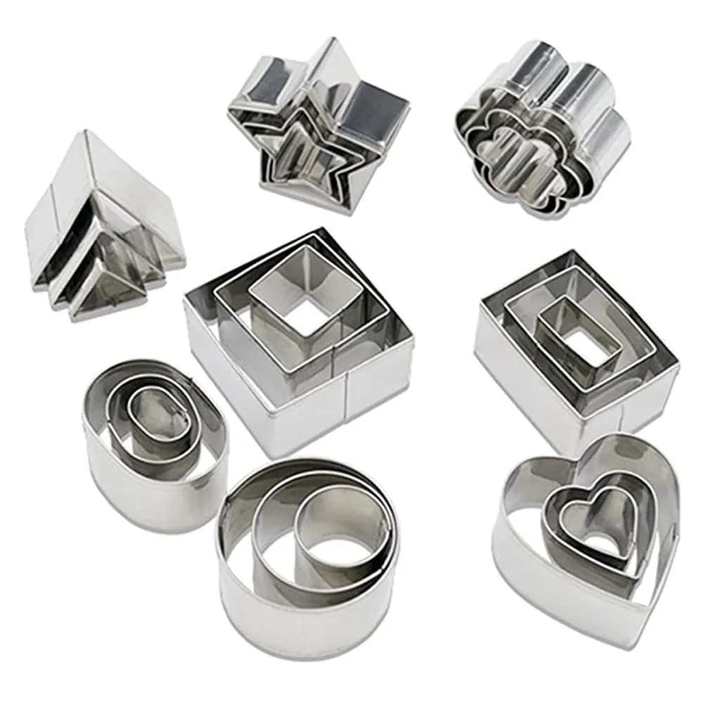 24 шт полимерная глиняные фрезы Набор в форме сердца звезды круг квадратные мини