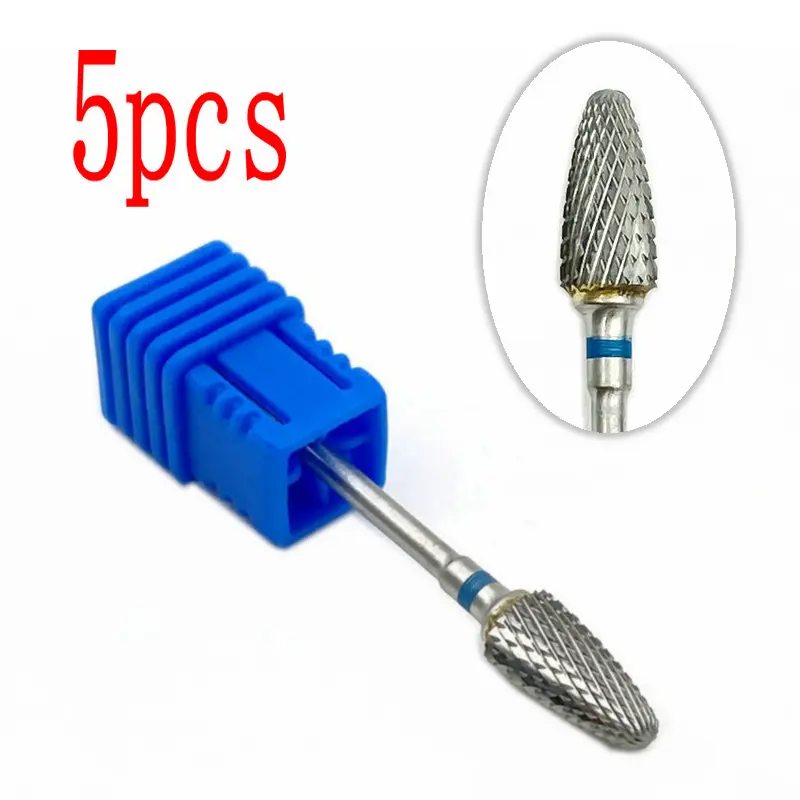 5 шт. зубные фрезы из карбида вольфрама для ногтей инструменты маникюра 2 35 мм