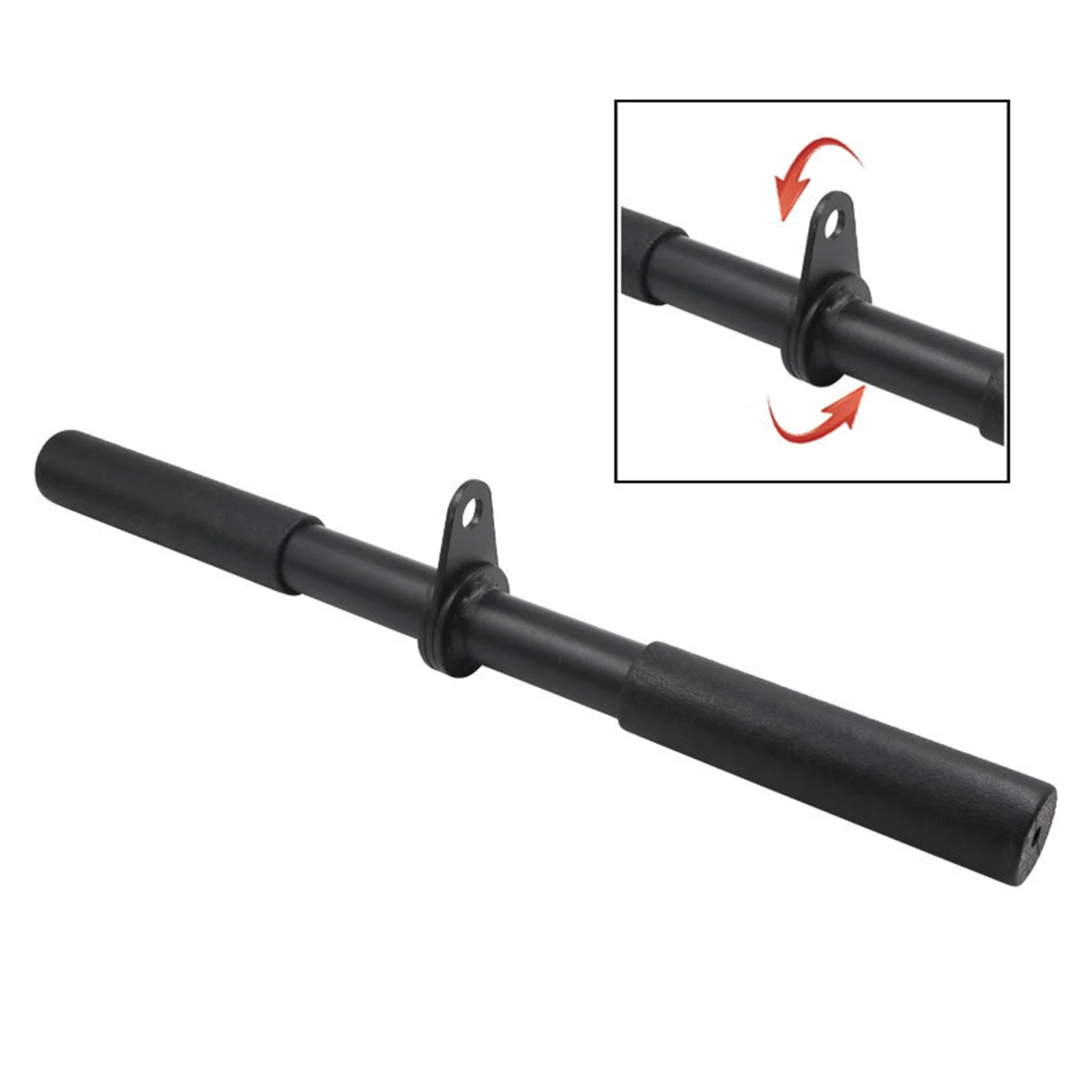 

Rotating Straight Bar, Rowing Handle for Pulley Cable Machine Attachments Triceps Back Workout Training Fitness Accessories