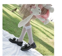 japanese college student bow shoes lolita jk uniform lovelive leather shoes lolita marry jane platform cosplay pumps cool shoes