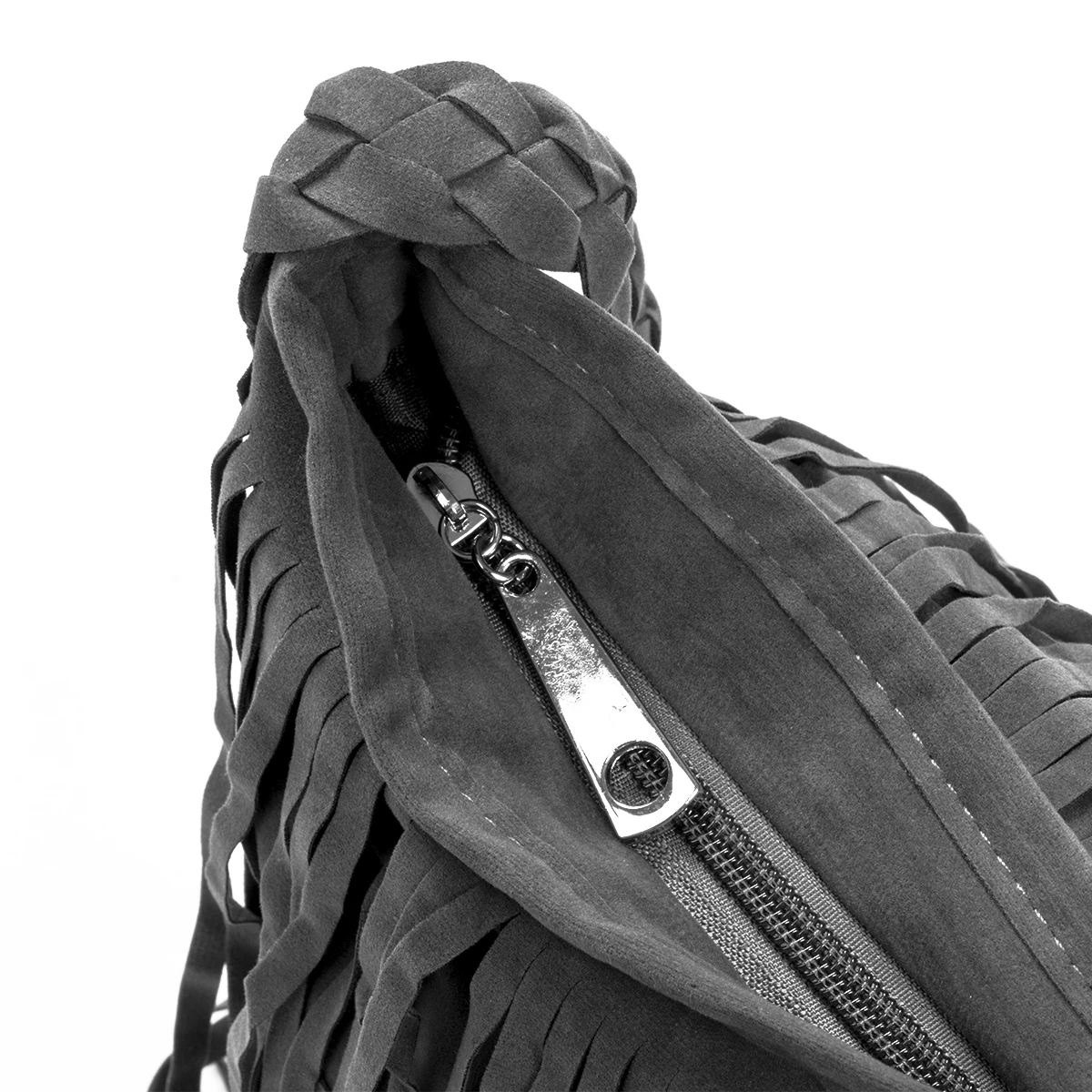 

Faxu Suede Saddle Handbag for Women Ladies Shoulder bag with Tassel Fringe Messenger CrossBody Fashion Black Brown Gray Bag