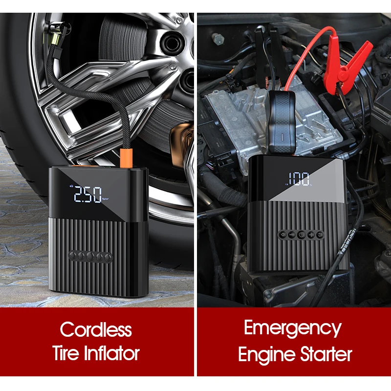 Автомобильный воздушный компрессор насос светодиодная лампа для автомобиля