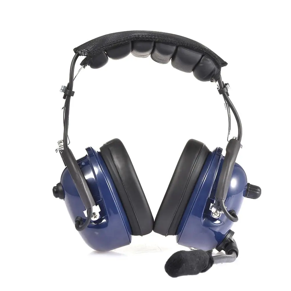 

Aviation Pilot ABS Headset Noise Reduction GA Dual Plugs MP3 Music Input With Comfort Ear Seals Universal 3.5mm Input Jack