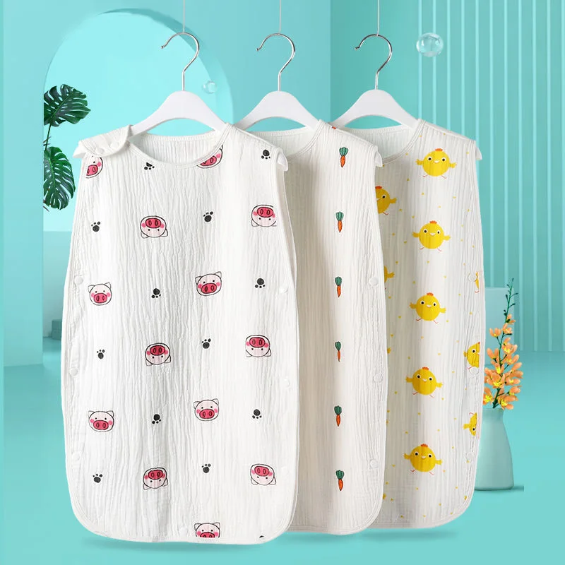 

Летний муслиновый спальный мешок, детский спальный мешок без рукавов, постельное белье для малышей, спальный мешок
