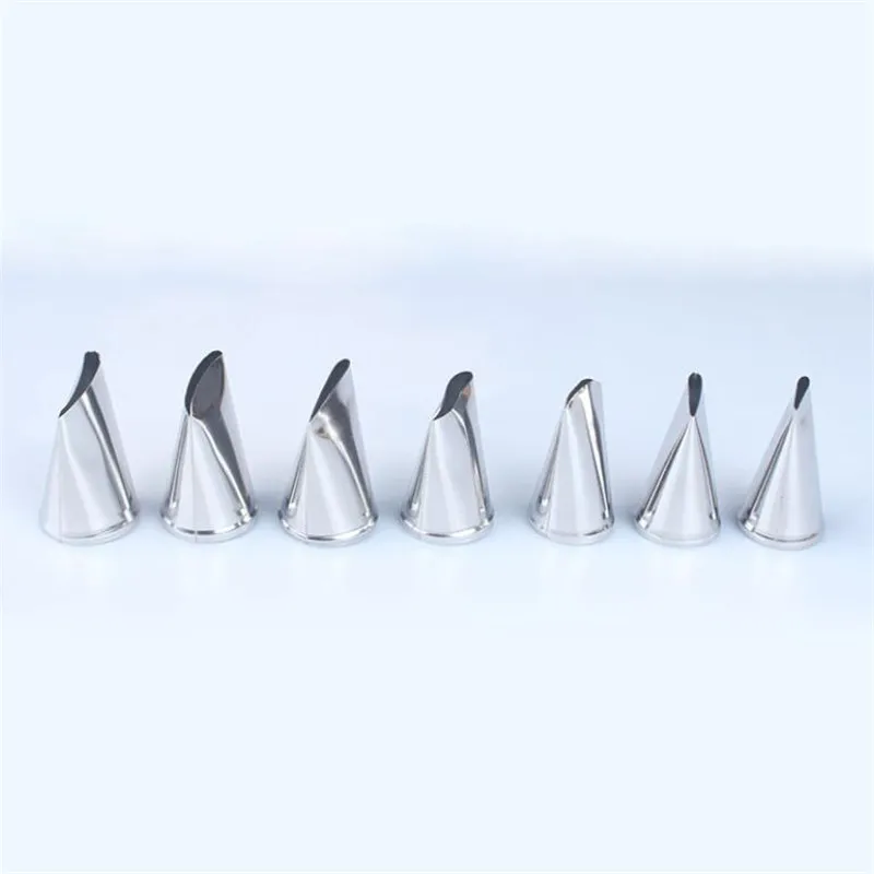 

7pc Cake Decorating Tools Stainless Steel Cream Nozzles Icing Piping Tips Rose Tulip Flower Pastry Nozzles Decortor Baking Tools