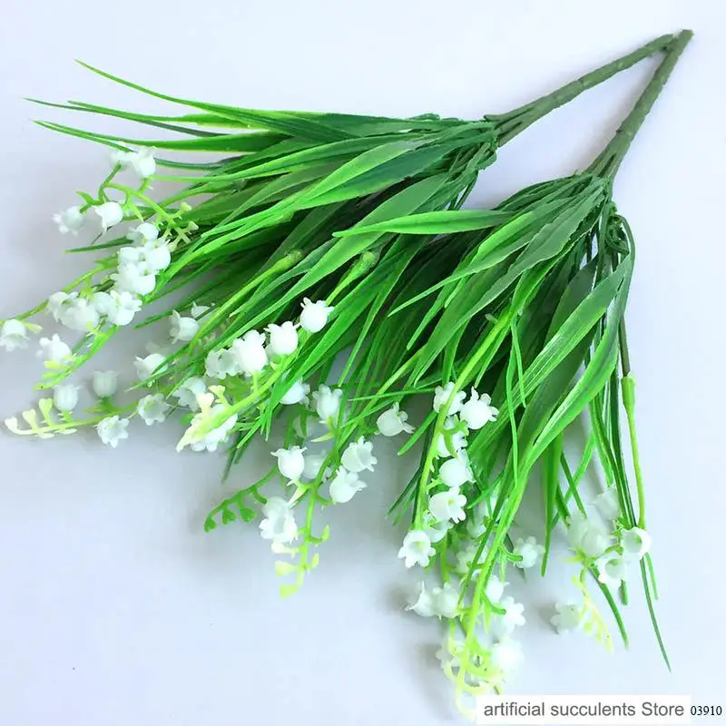 Искусственные пластиковые Лилии долины цветы домашний стол офисные Свадебные