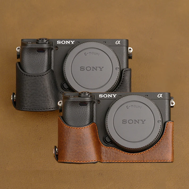 Чехол для Камеры AYdgcam из натуральной кожи ручной работы Sony A6100 A6400 A6300 A6000 Винтажный