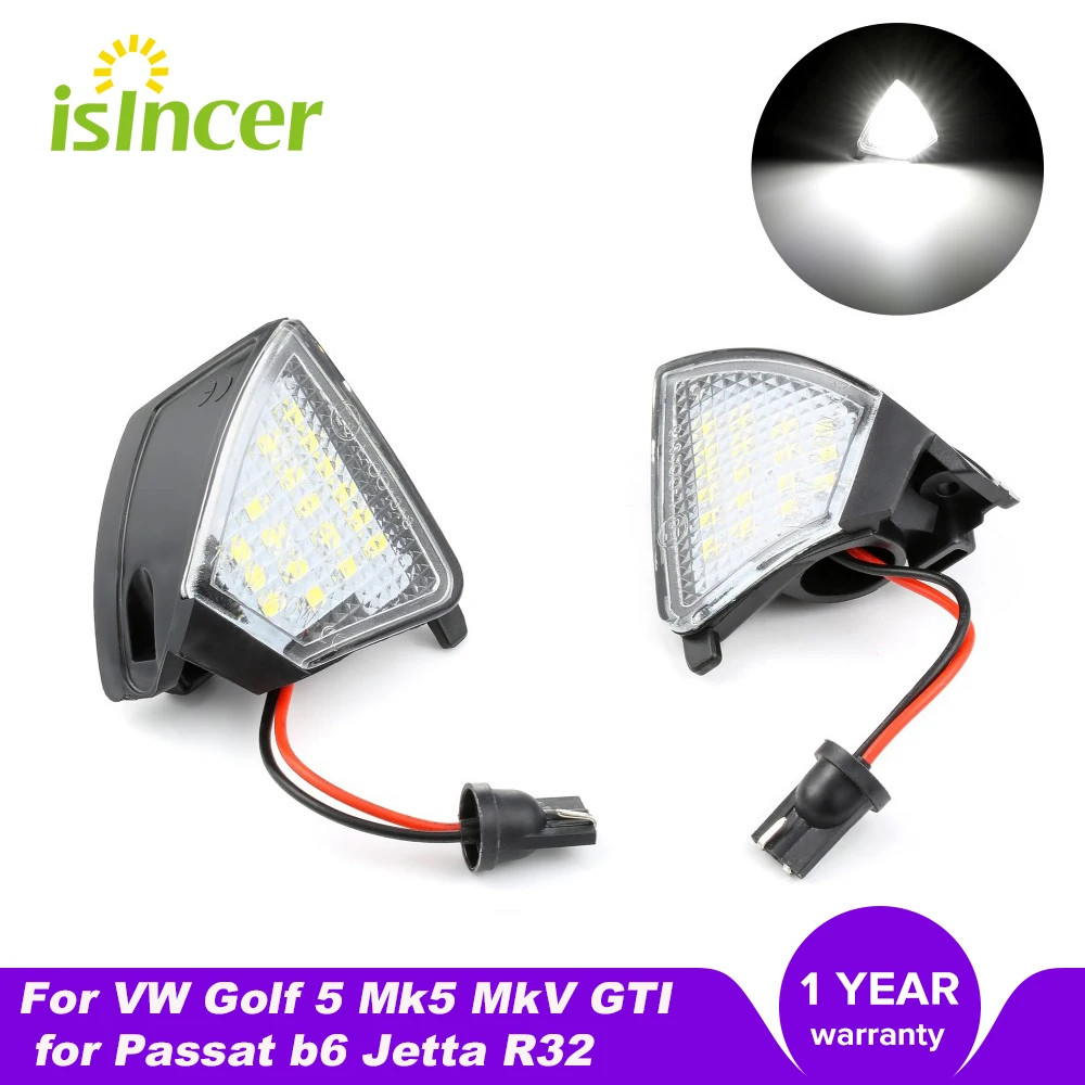 2 шт. ошибок светодиодный под зеркало светильник лужи лампа для Volkswagen VW Golf 5 Mk5 MkV GTI