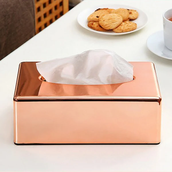 Бумажная стойка элегантная королевская розовая Золотая Автомобильная домашняя