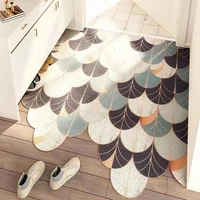 carpet door mat nordic door door mat wire ring ottoman household entry door mat hexagonal pvc foot mat kitchen mats for floor