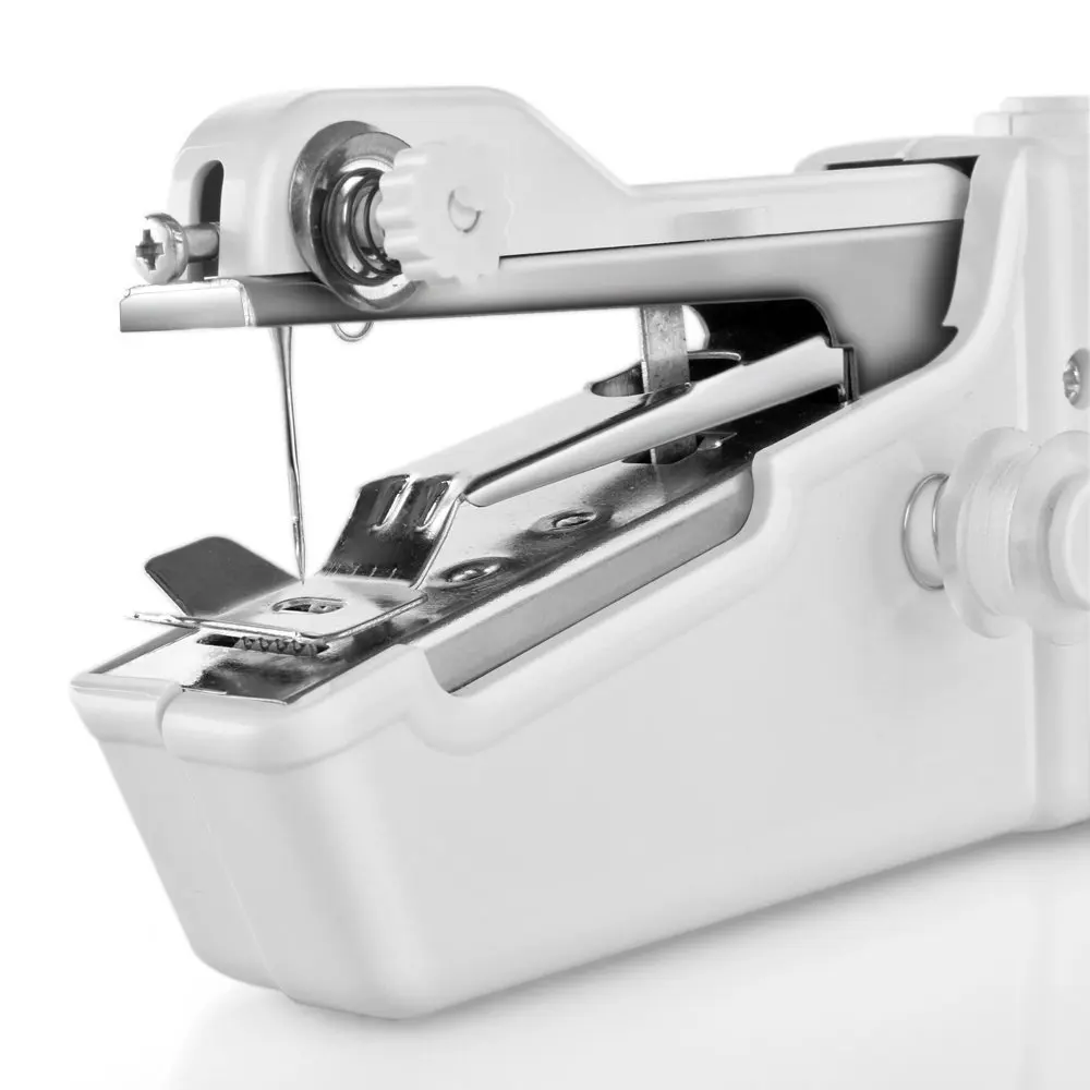 

Portable Mini Hand Sewing Machine Quick Handy Stitch Sew Needlework Cordless Clothes Fabrics Household Electric Sewing Machine