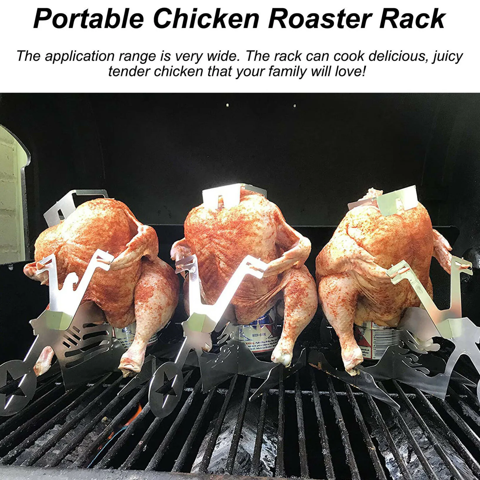 Забавная подставка для барбекю курицы пива американский мотоцикл стойка из