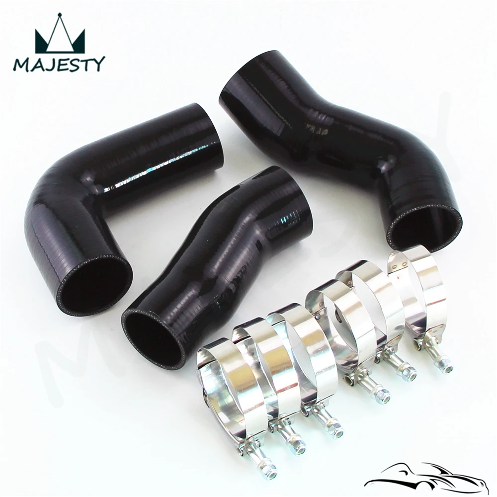 Силиконовый интеркулер турботруба шланг с Т образными зажимами комплект