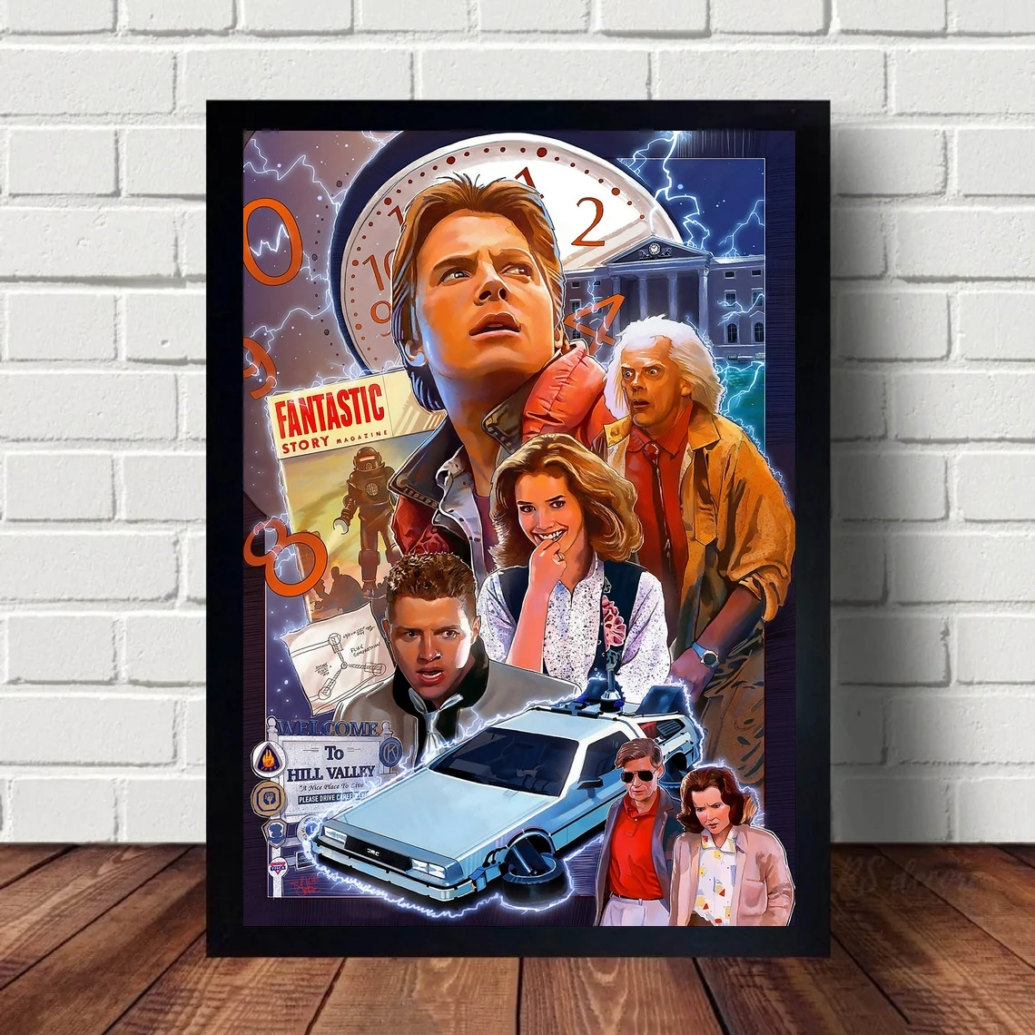 Постер фильма Назад в фуру настенная живопись на холсте украшение для спальни