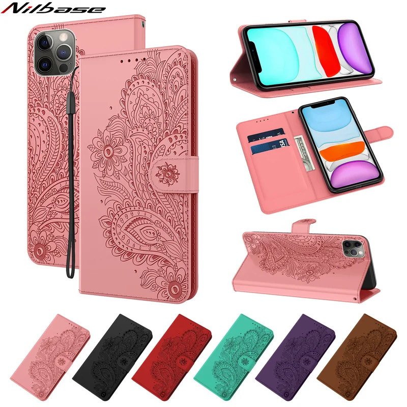 

Кожаный чехол-бумажник для iPhone 13 Mini 12 11 Pro MAX X XS XR 7 8 Plus 6 6s