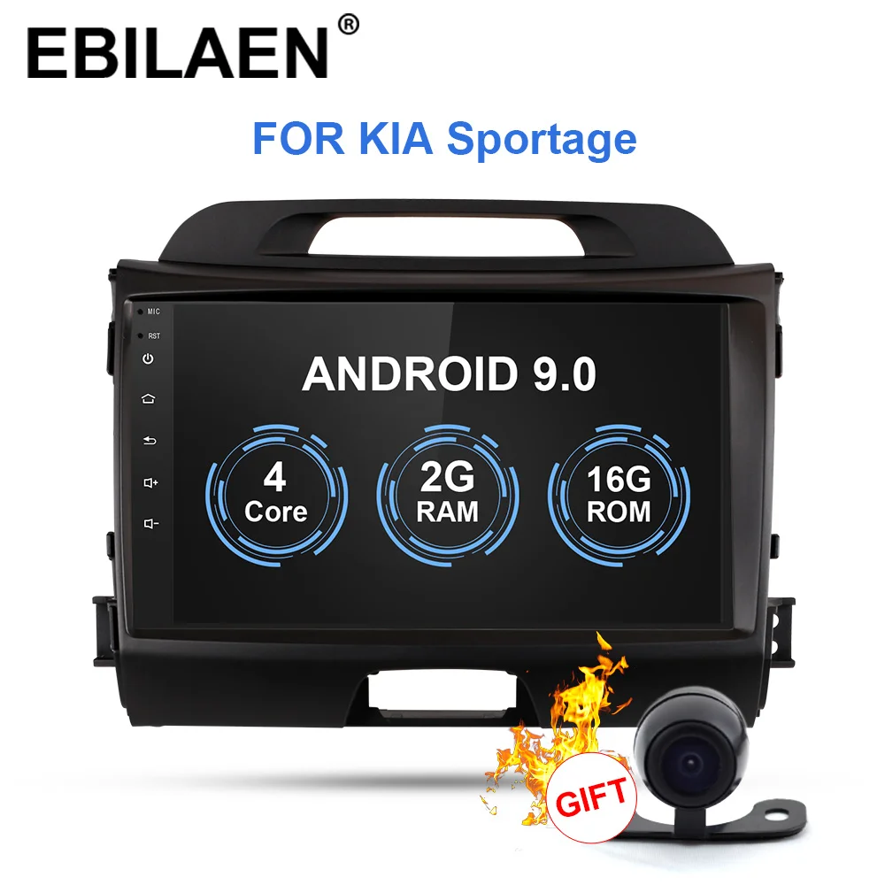Car Radio Multimedia Player For Kia Sportage 3 4 2010- 2Din Android 9.0 Autoradio GPS Navigation Tape Recorder Stereo