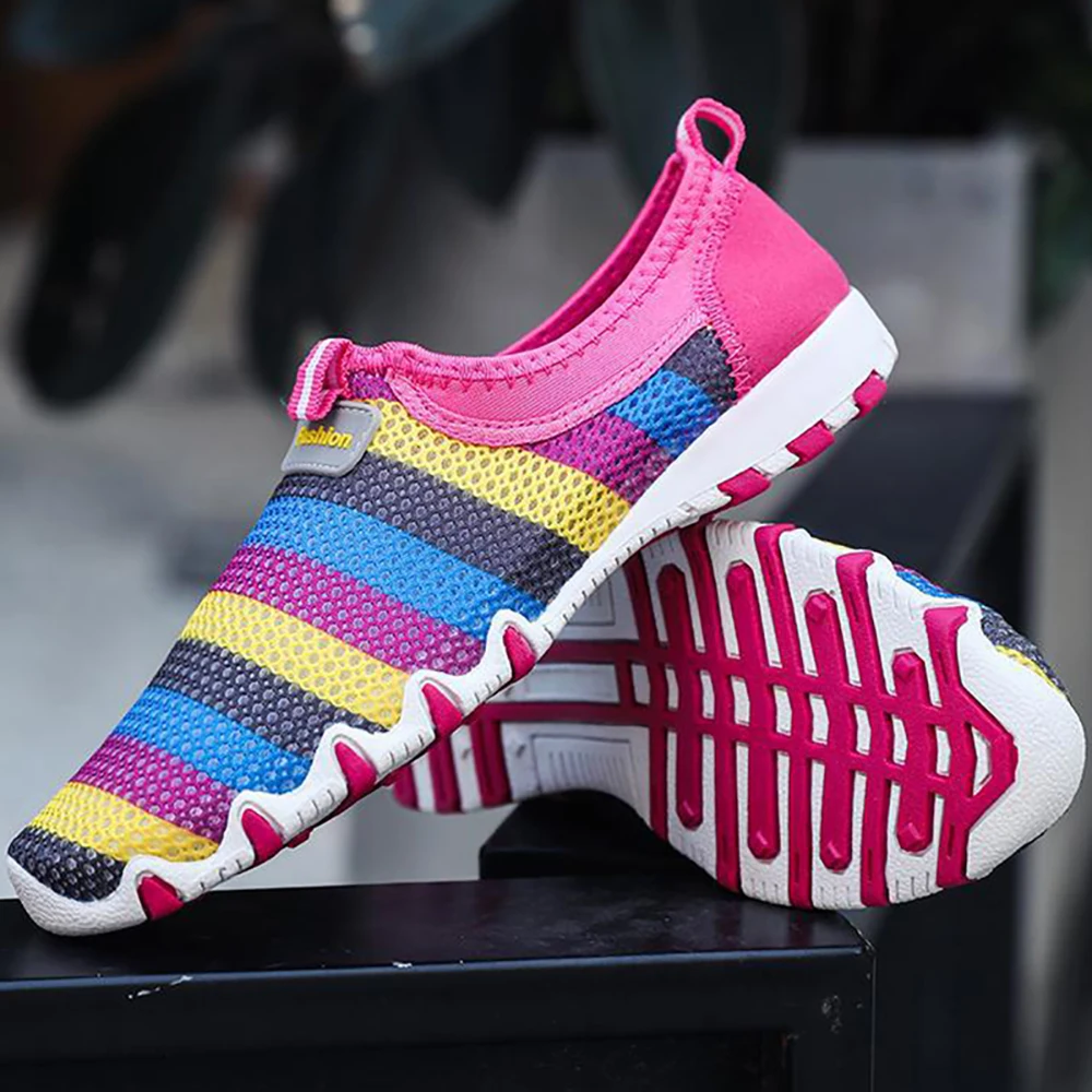 

Womens Vulcanized Shoes Mens Light Soft Casual Running Sneakers Female Sport Mesh Shoes Ladies Flats Breathable Footwear Size 44