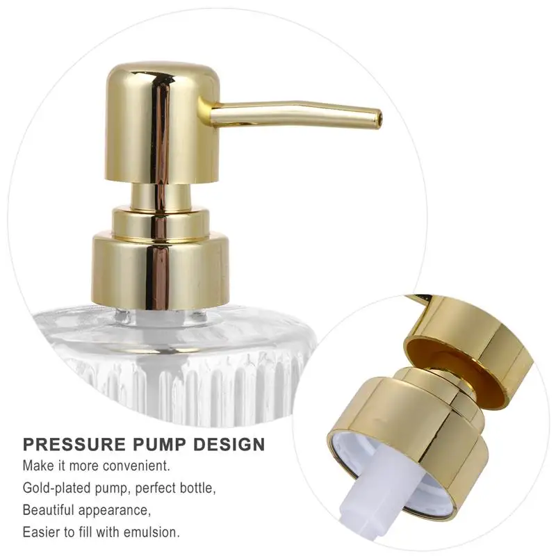 

2Pcs 400ML Transparent Lotion Portable Soap Dispensers Travel Bottles Practical Travel Bottles Bathroom Storage Jar