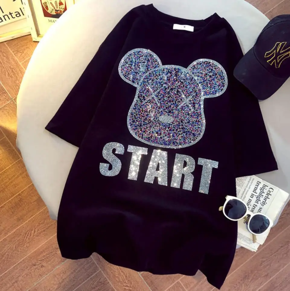 

Новинка 2022, стильная популярная хлопковая летняя футболка для девушек, леди, Бадди, блестящие футболки, Женский Топ, Мерцающая женская футбо...