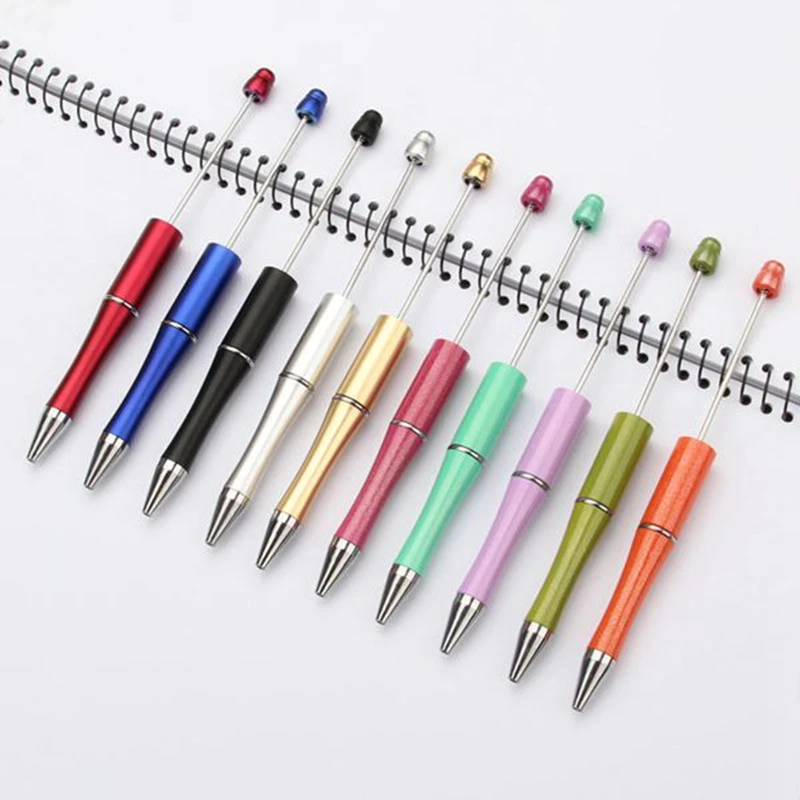 Bol&iacute;grafo de pl&aacute;stico con abalorios de colores variados para ni&ntilde;os, regalo personalizado para invitados de boda, 50 Uds.-4