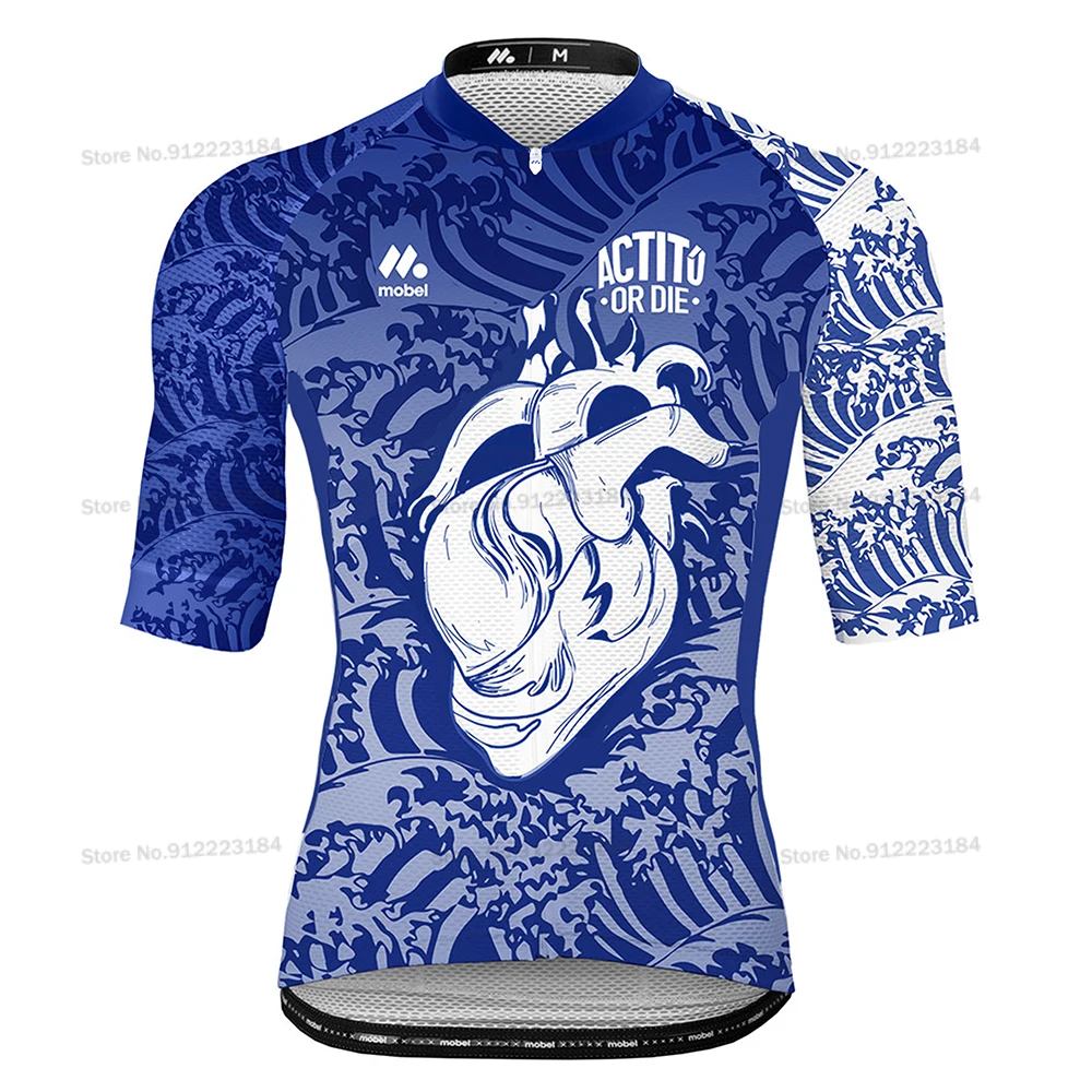 Футболка мужская для велоспорта Джерси с коротким рукавом триатлона командная