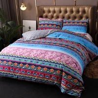 multi size suitable 1 8m bedding set with bohemian ethnic style printing three piece quilt cover pillowcase bohemian bedding