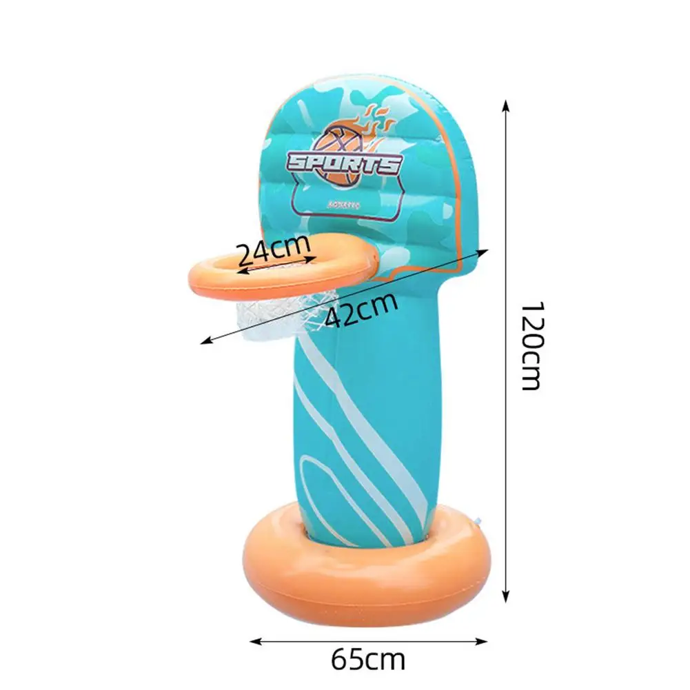 

Summer Children's Pool Inflatable Basketball Hoop Outdoor Removable Swimming Pool Basketball Playing Toys Pool Accessories