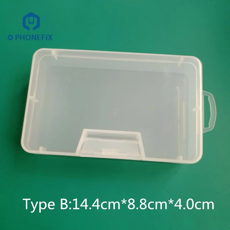 Прозрачная коробка PHONEFIX 28 ячеек для хранения инструментов ремонта часов