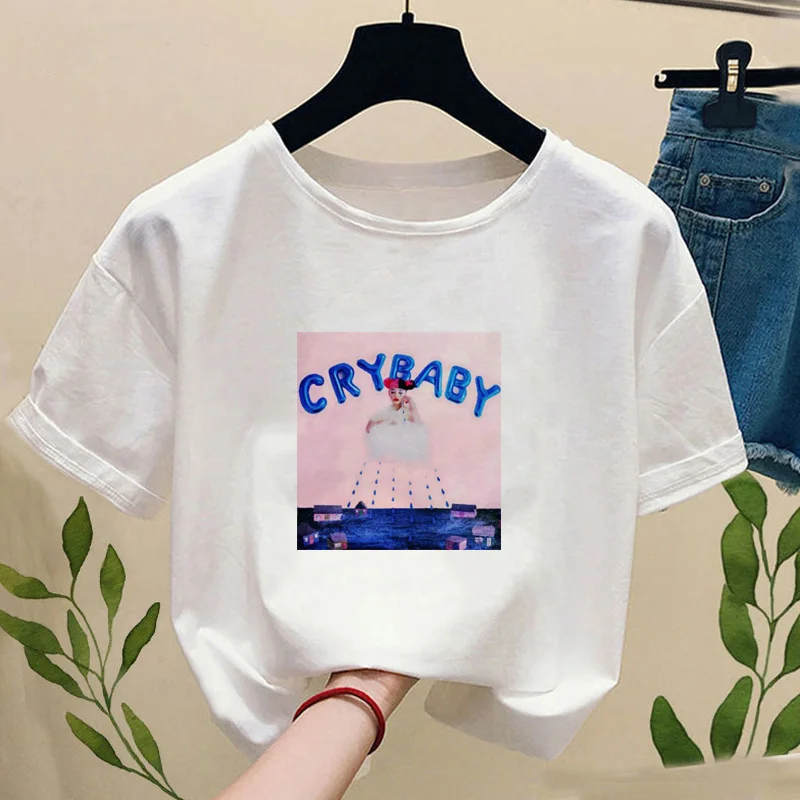 

Summer cute Baby Girl T-shirt Melanie Martinez Cartoon Image printed T-shirt Harajuku Kawaii fashion Women's Short sleeve Tshirt