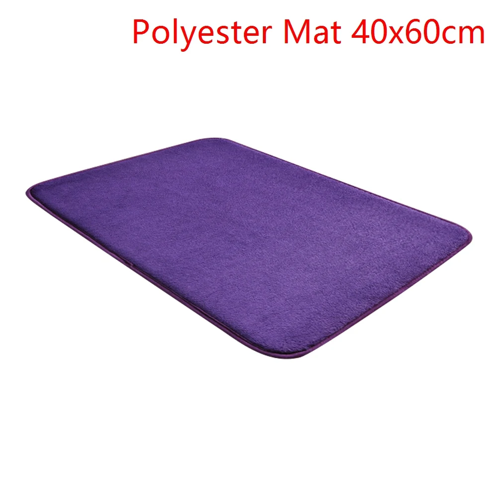 A-purple 40x60cm Urijk коврик для ванной, нескользящий коврик для ванной комнаты, Впитывающий Коврик из пены с эффектом памяти, коврик для ванной, кухонный дверной пол, коралловый флис, 40*60/50*80 см - Цвет: A-purple 40x60cm