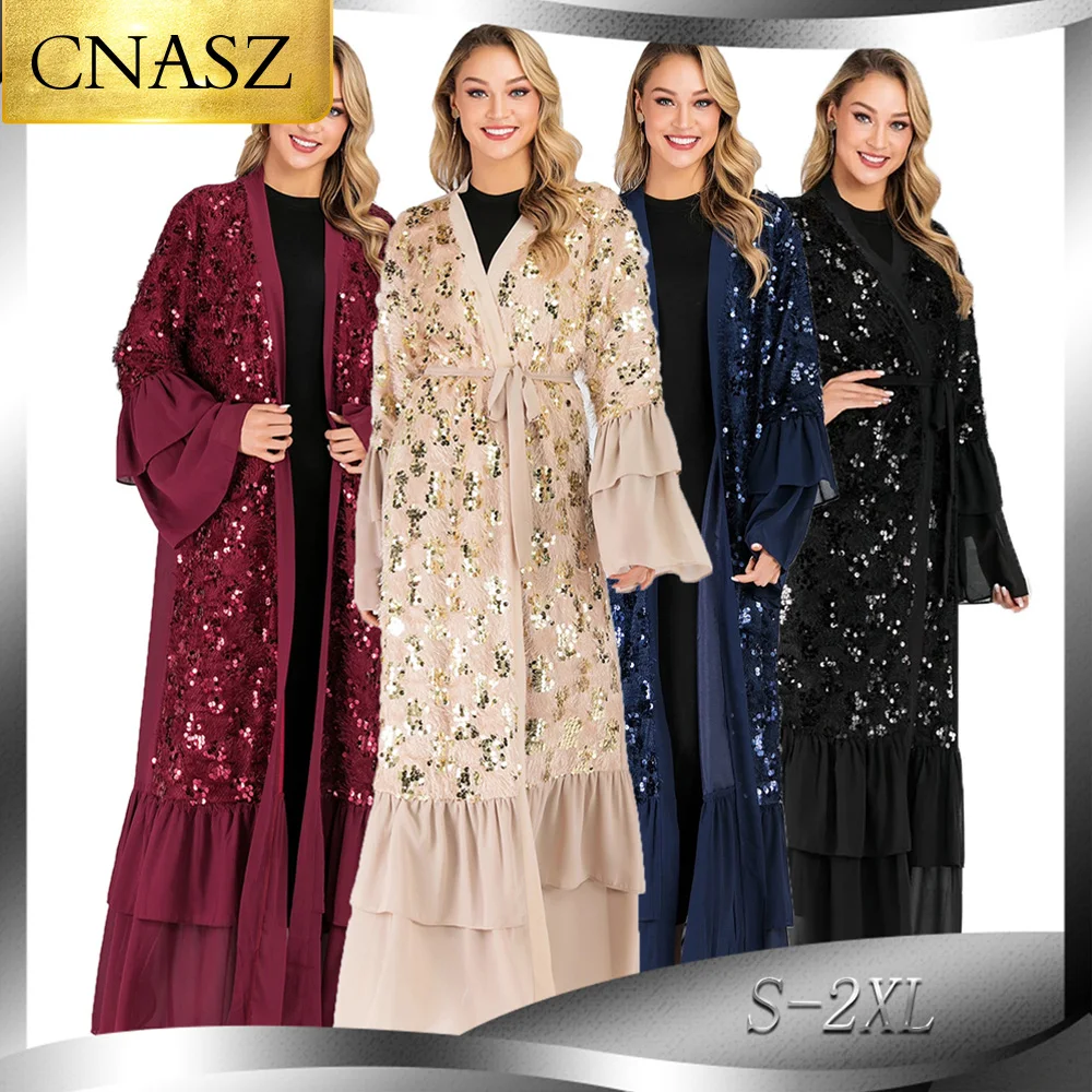 

Дубайский кафтан, платья, мусульманский официальный женский халат, мусульманский женский халат, мусульманское платье, мусульманское плать...