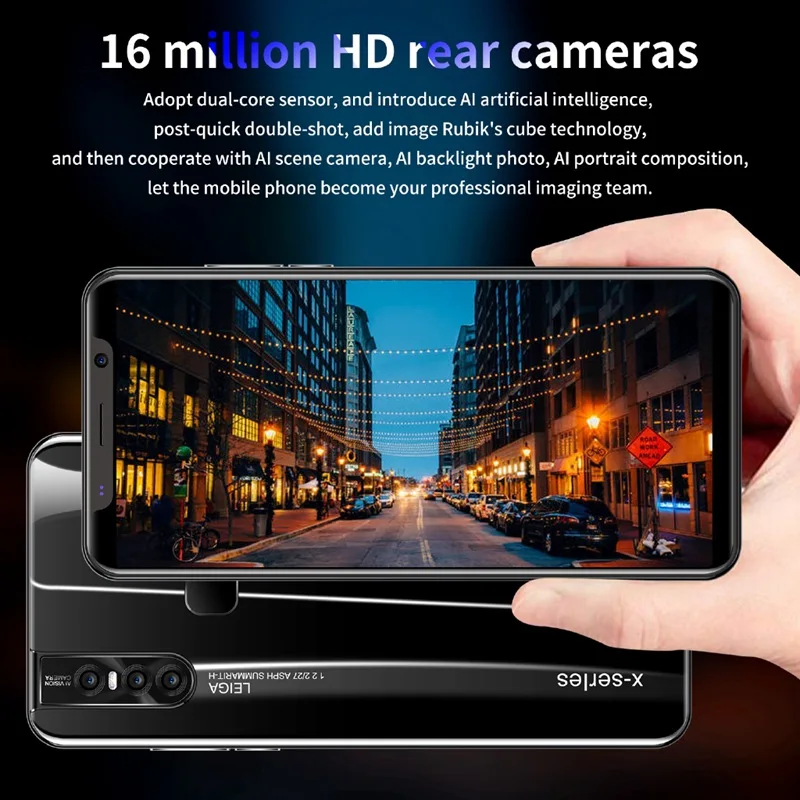 

X27 Plus Smartphone 5.8inch 512MB+4G 200W Full Screen Android Smartphone 4000mAh Cellphone Face ID Dual SIM Card Mobile Phone