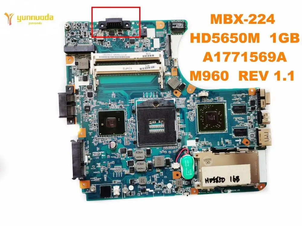 Оригинальная материнская плата для ноутбука SONY MBX 224 HD5650M 1 ГБ A1771569A M960 REV