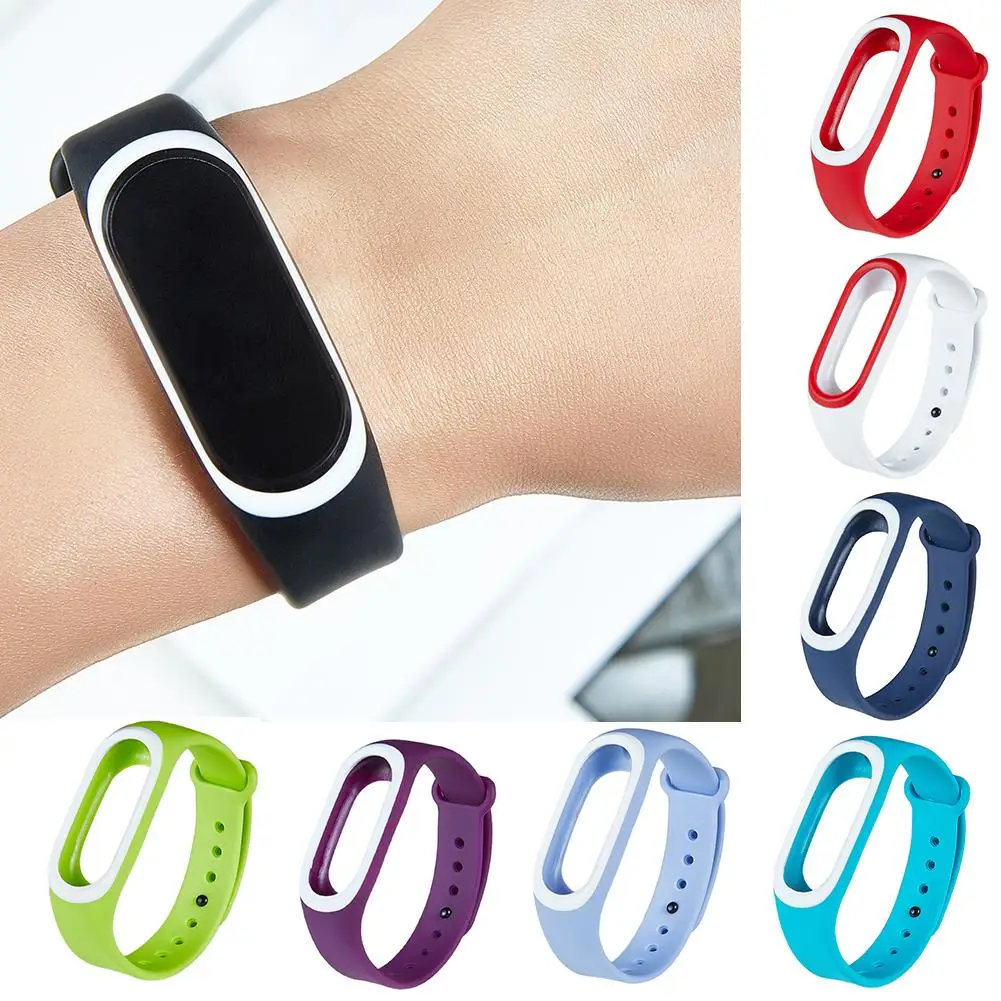Цветной мягкий спортивный браслет унисекс ремешок на запястье для умных часов