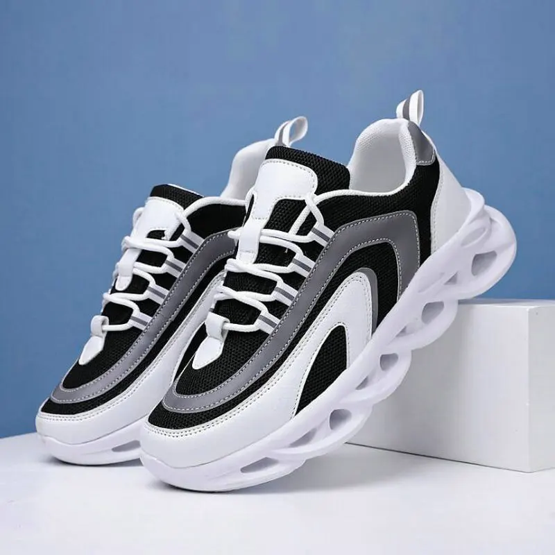 Comfortable Man Casual Shoes Outdoor Non-slip Breathable Luminous Reflective Fashion Sneakers Thick bottom shoes A56-94 |