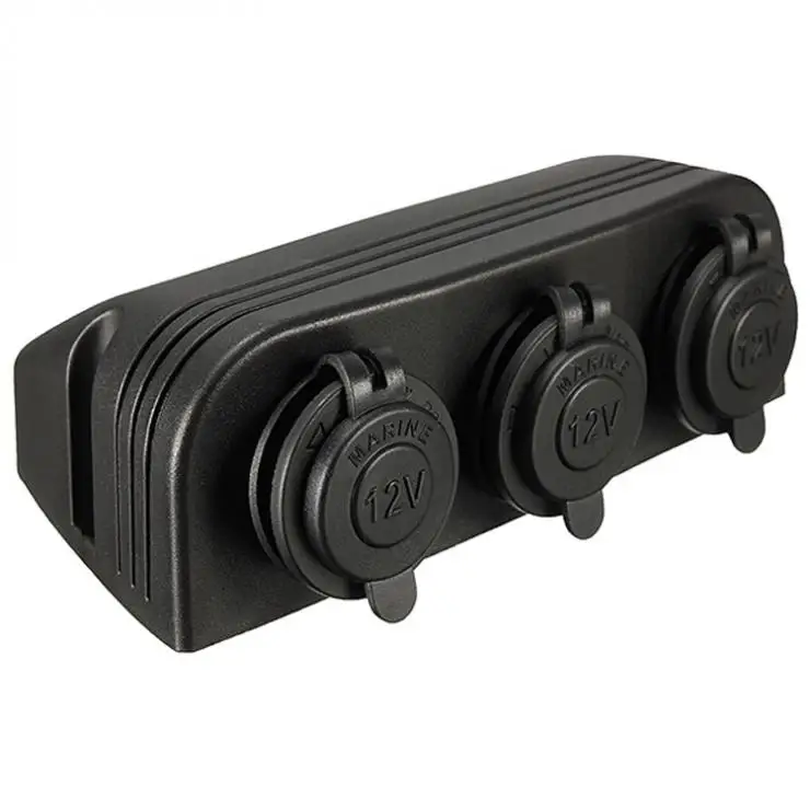 Водонепроницаемая три морские розетка для автомобильного прикуривателя