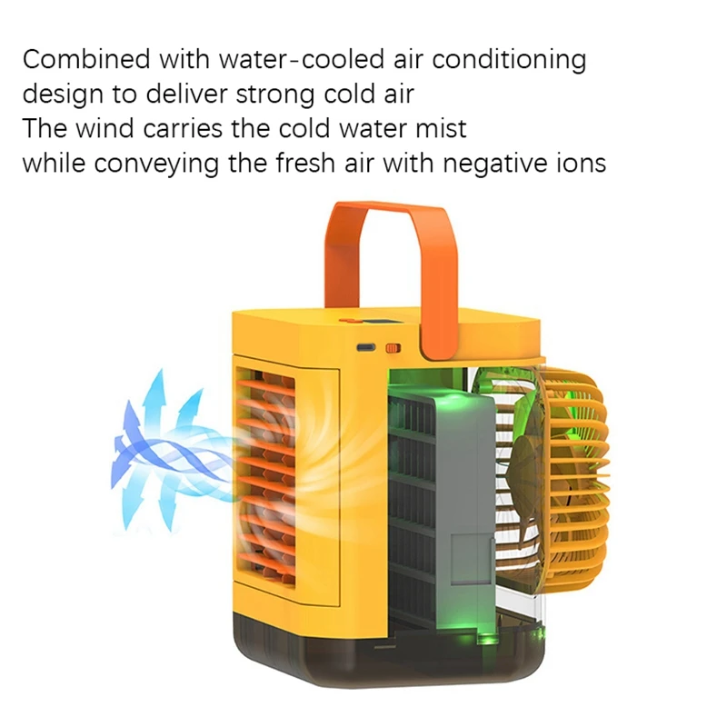 

F17 Water-Cooled Fan, Three-Speed Wind Power USB Digital for Study
