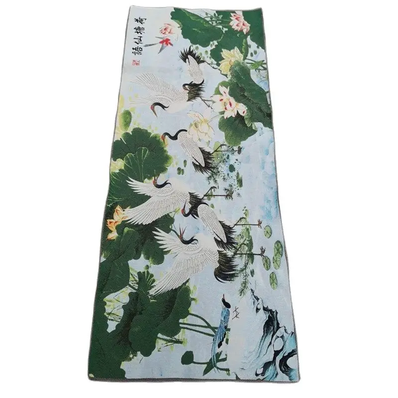 Китайская старинная шелковая картина Thangka с вышивкой | Дом и сад