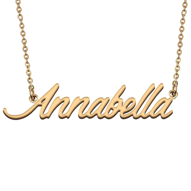 

Annabella Custom Name Necklace Customized Pendant Choker Personalized Jewelry Gift for Women Girls Friend Christmas Present