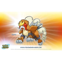 bandai pokemon ranger guardian signs entei playmat mat table card game rubber pad for children toys gifts