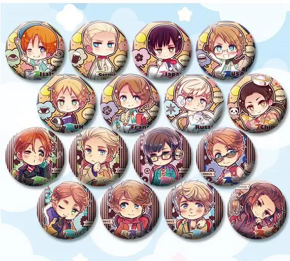 1 шт. железные значки-броши Hetalia Axis Power 58 мм | Украшения и аксессуары
