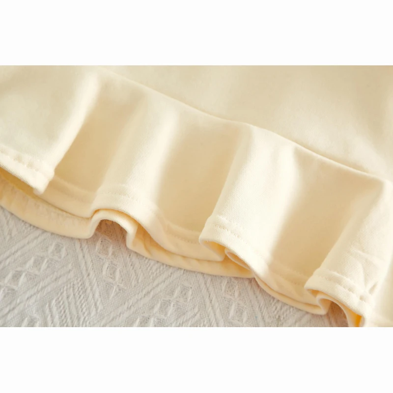 Осень 2019 высококачественные модные детские платья для девочек однотонная одежда