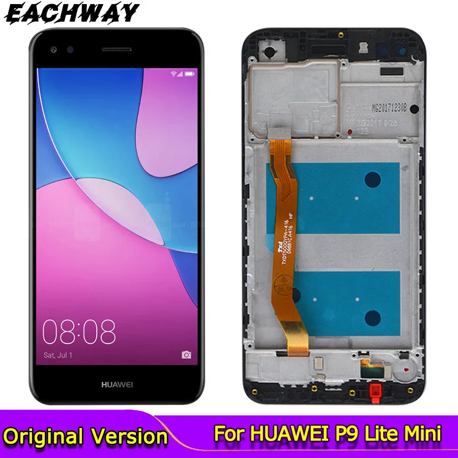 Новый экран для Huawei P9 lite mini ЖК дисплей сенсорный дигитайзер с рамкой замены HUAWEI Lite