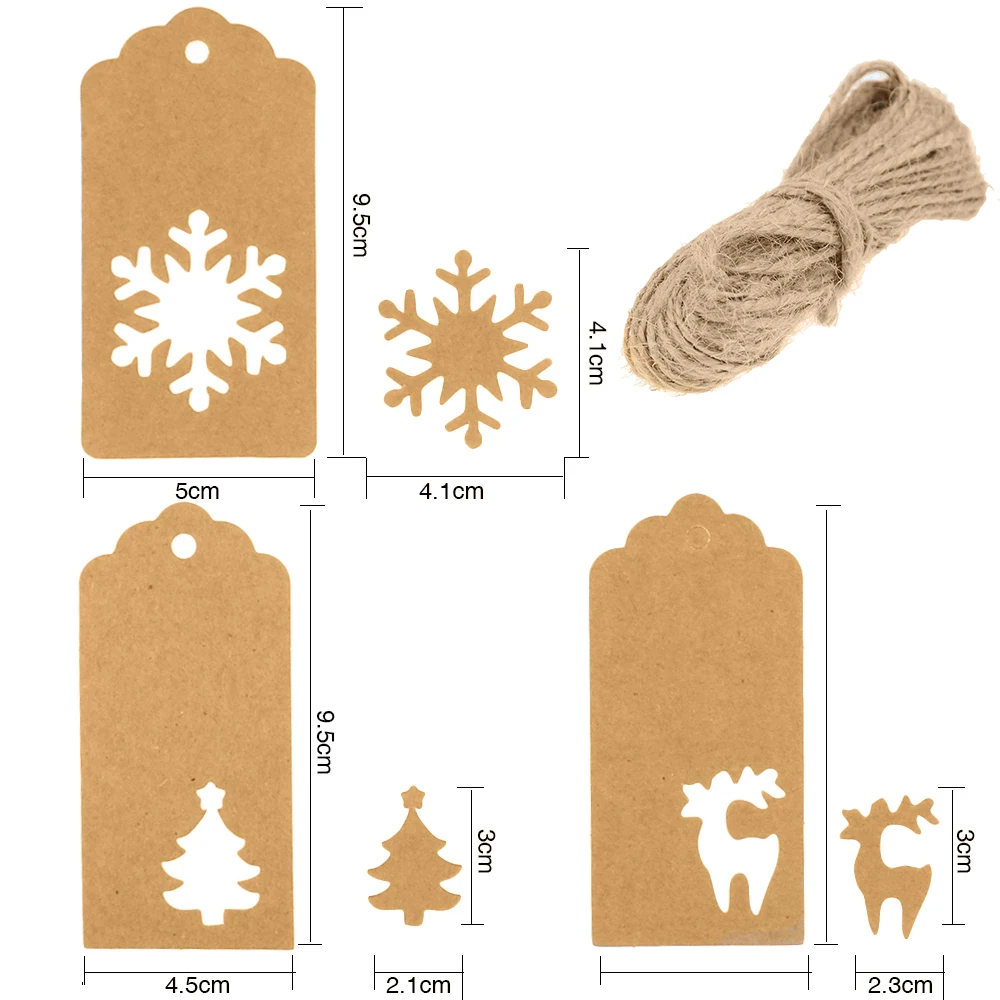 50 шт много стилей крафт-бумаги бирки ручной работы спасибо DIY ремесла повесить