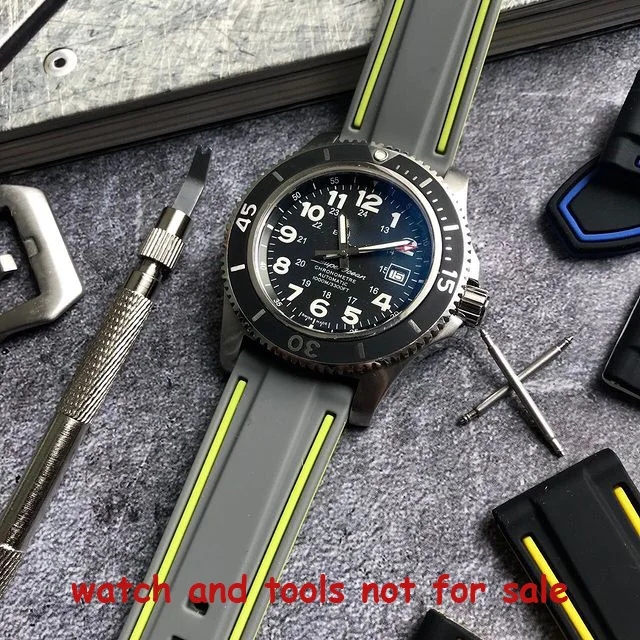 

Silicone Strap Waterproof for Smart Watch Watchband 22mm 24mm Double Color Diving Sports Universal Watchstrap Man Quick Release