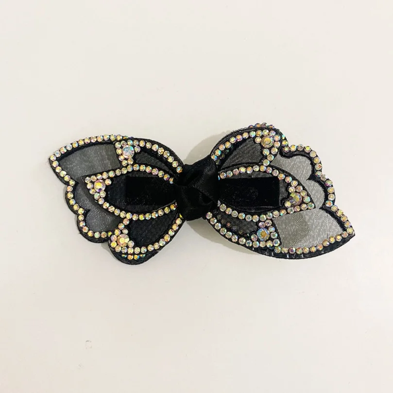 Заколка для волос с бантом AWAYTR милые Стразы в виде буквы заколки аксессуары